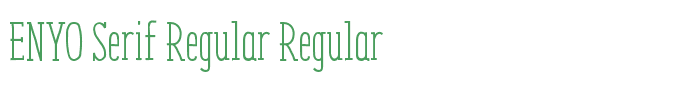 ENYO Serif Regular Regular